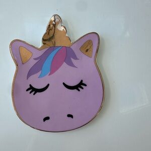 iscream Gold Accent Ceramic Trinket Tray